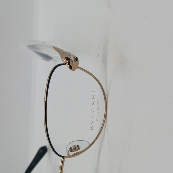 NWT BVLGARI GOLD PLATED EYEGLASS FRAMES BV2237KB SNAKE SIDE - Picture 4 of 12